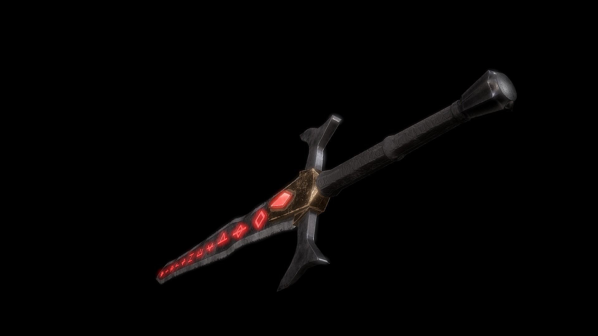 Fantasy Weapon Pack PBR Low-poly 3D model_9