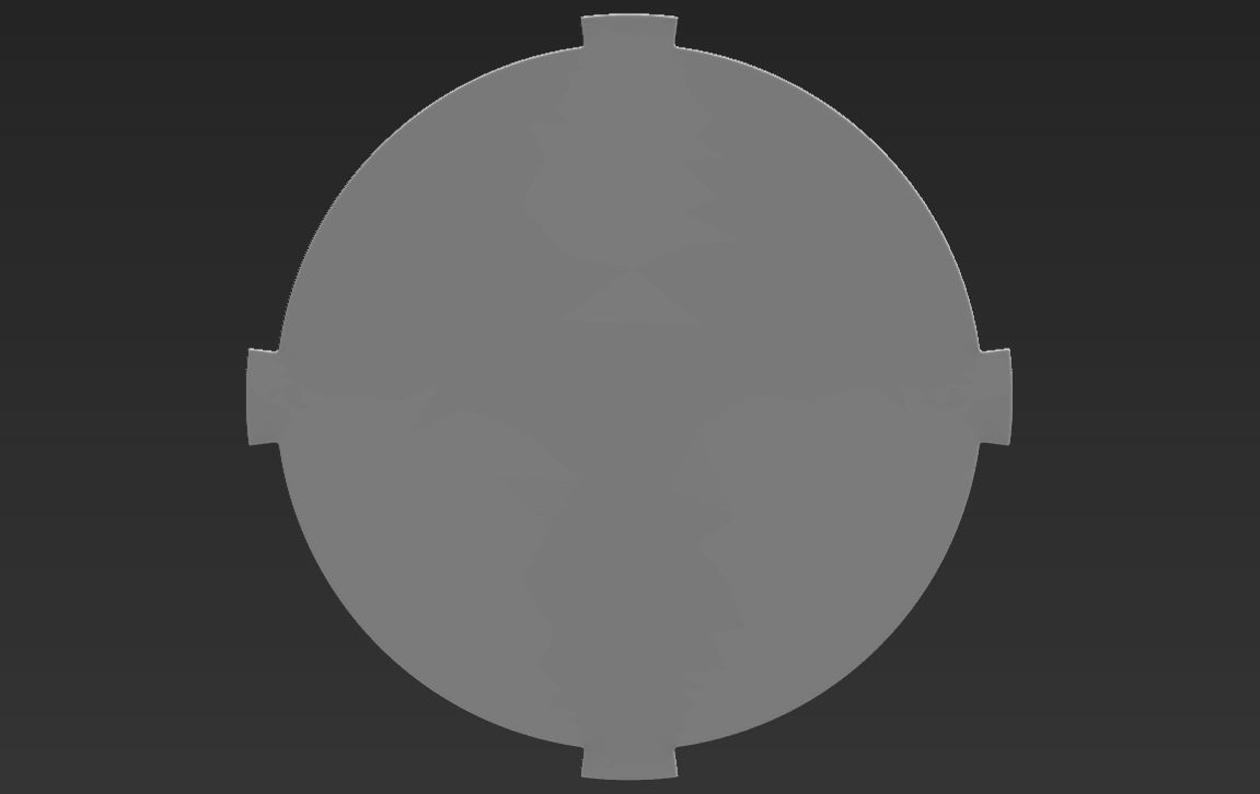 Decorative Grass Base Stand for figurines 3D print model_1