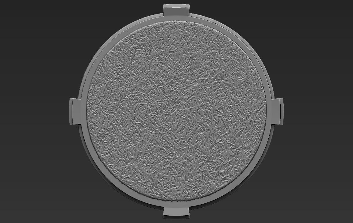 Decorative Grass Base Stand for figurines 3D print model_6