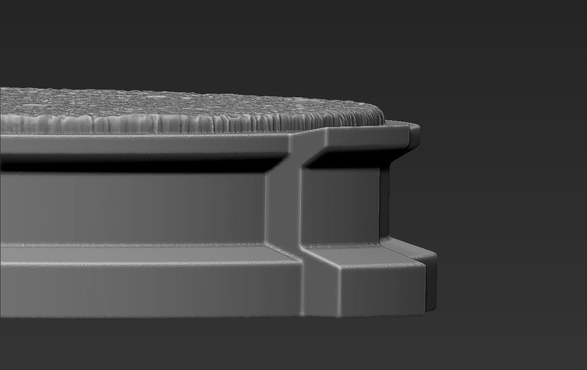 Decorative Grass Base Stand for figurines 3D print model_8