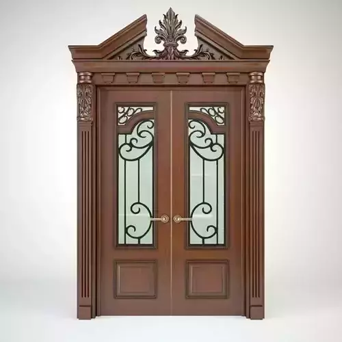 Carved door 3D print model