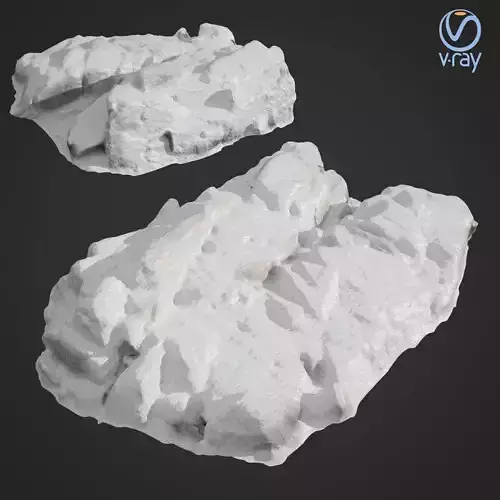 3d scanned rock cliff G Snow