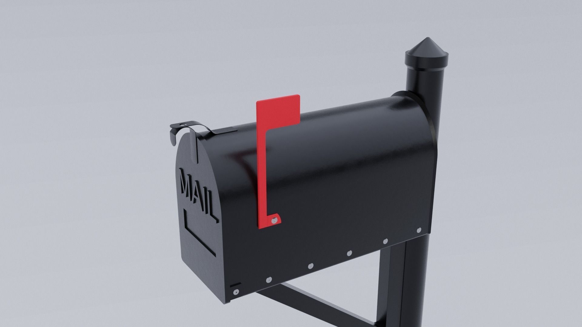 Metal Mailbox 3D model_1
