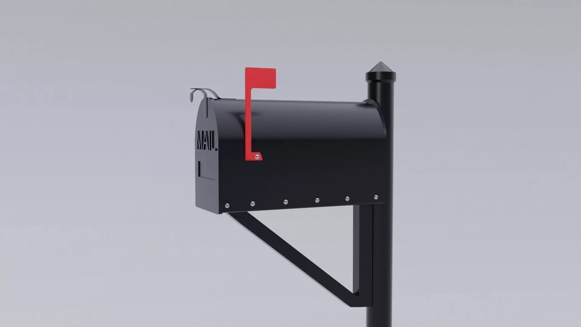 Metal Mailbox 3D model_0