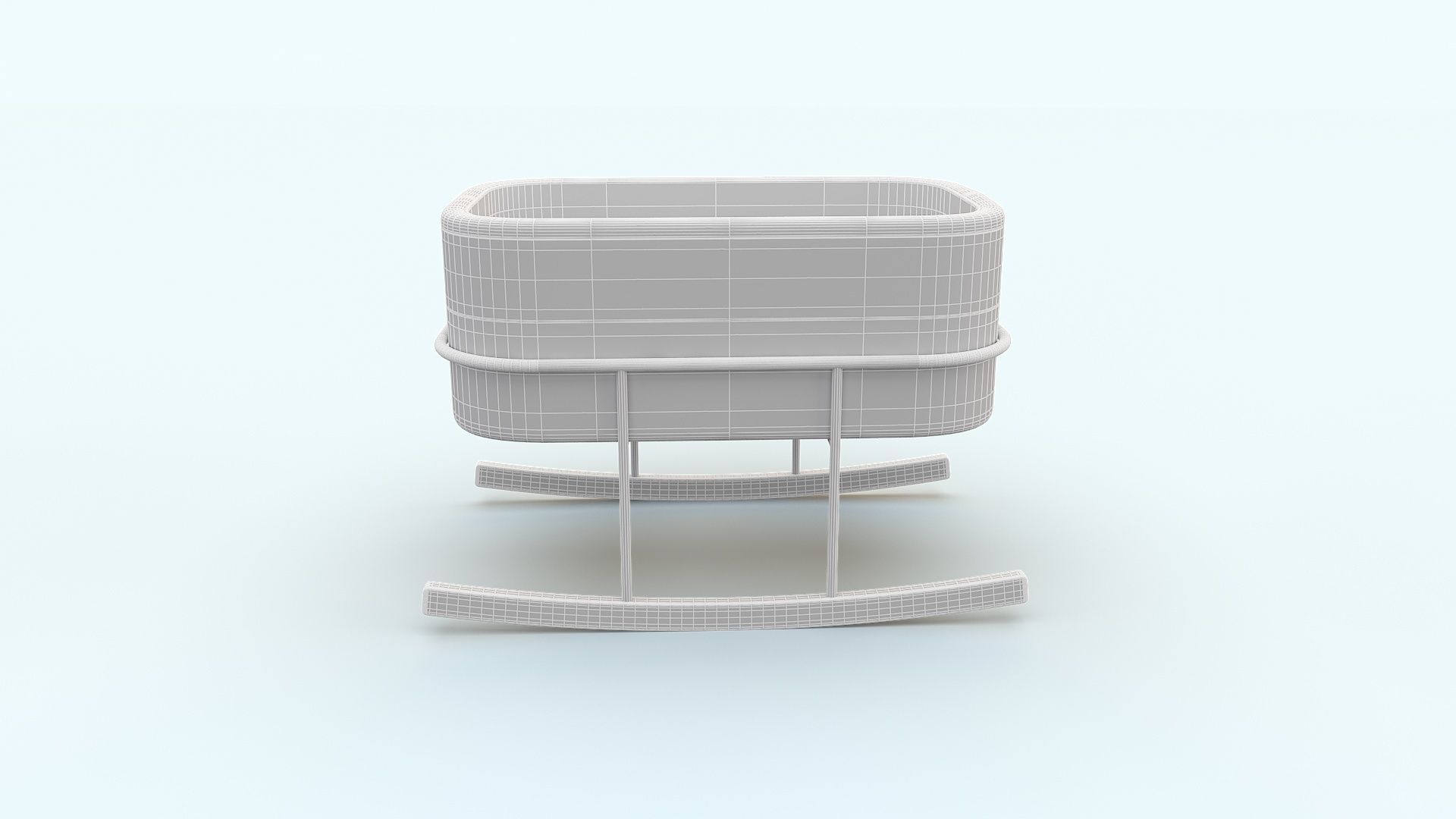 Bassinet Rockwell Baby Bed 3D model_3
