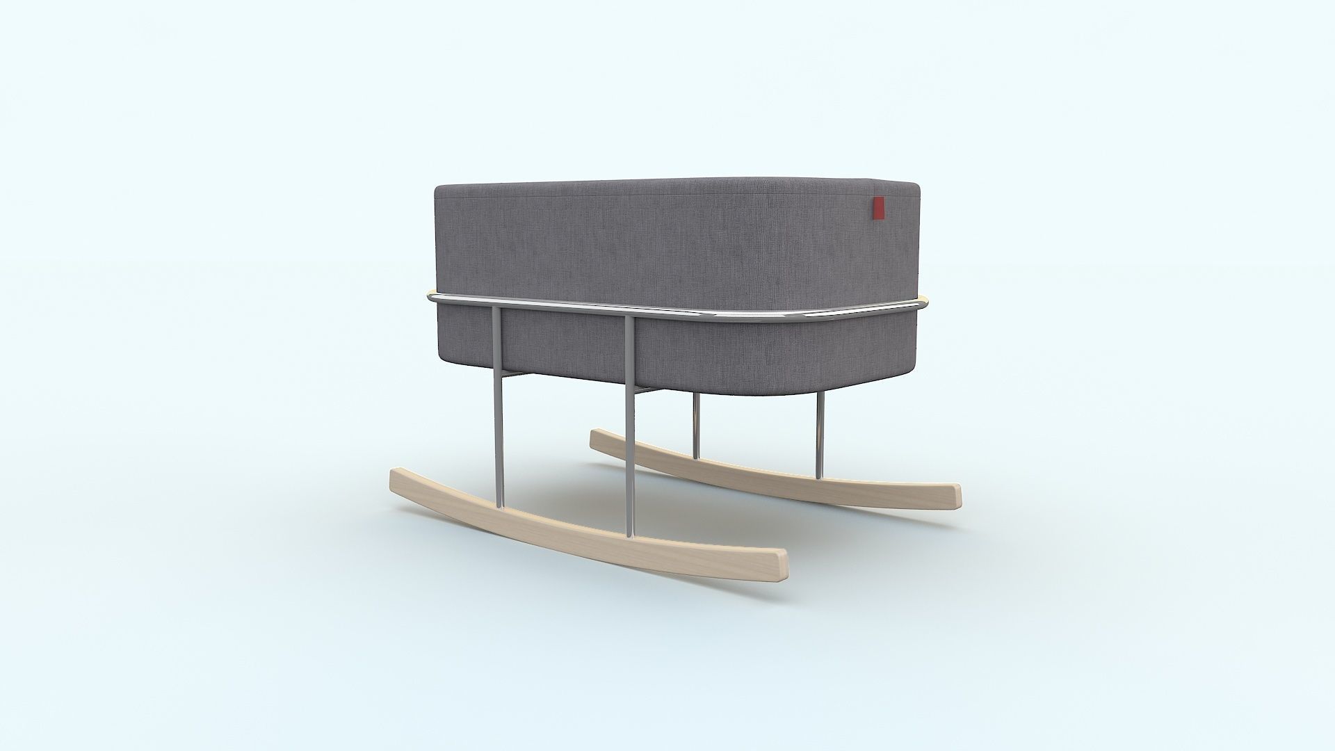 Bassinet Rockwell Baby Bed 3D model_1