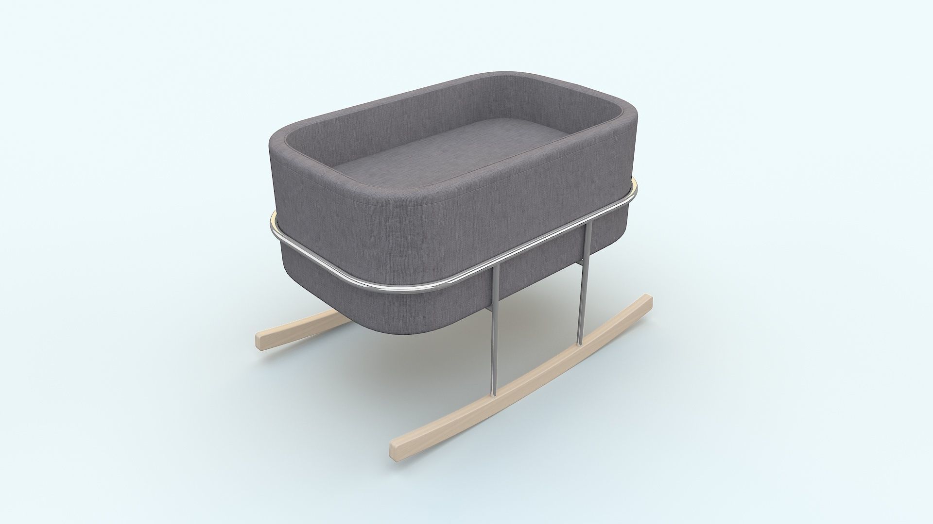 Bassinet Rockwell Baby Bed 3D model_2