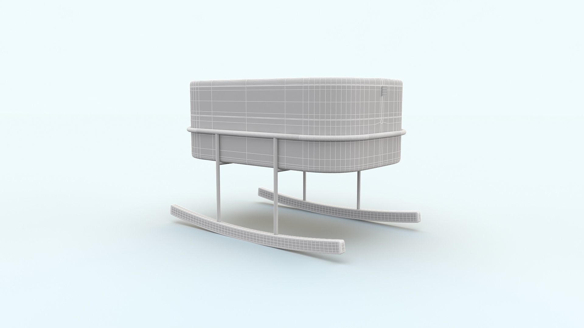 Bassinet Rockwell Baby Bed 3D model_4