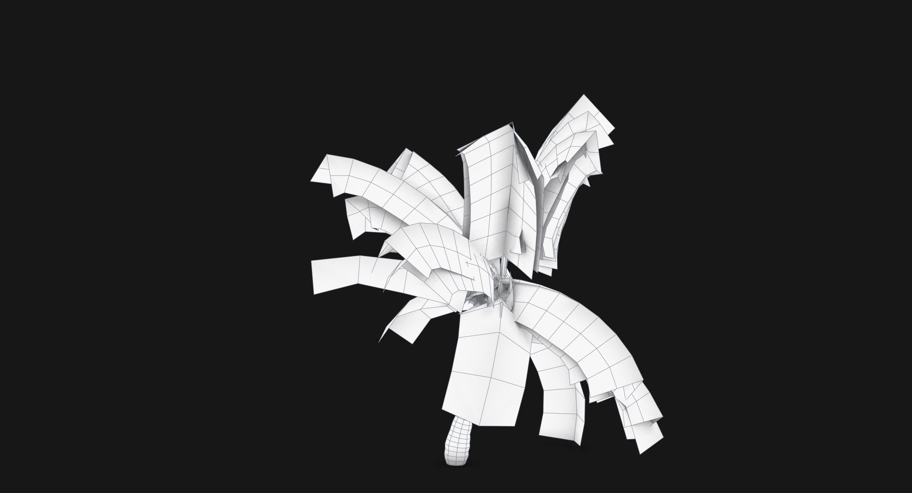 Coconut Palm Tree 14857 Low-poly 3D model_6