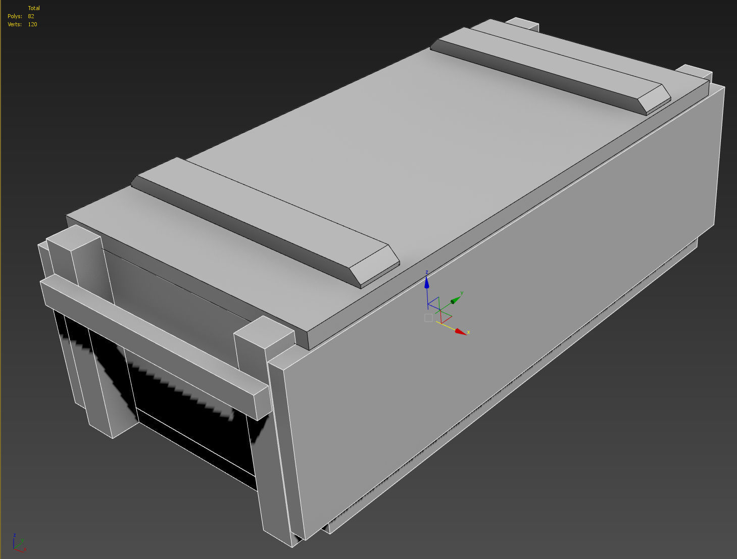 Wooden Ammo Box - PBR Game-Ready Low-poly 3D model_5