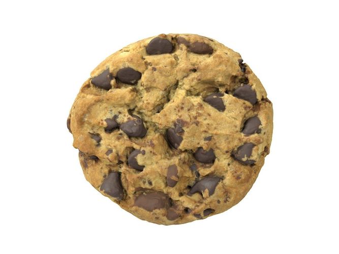 Photorealistic Cookie 3D Scan 3D model 5