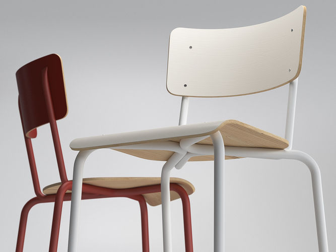 College chair 3D model
