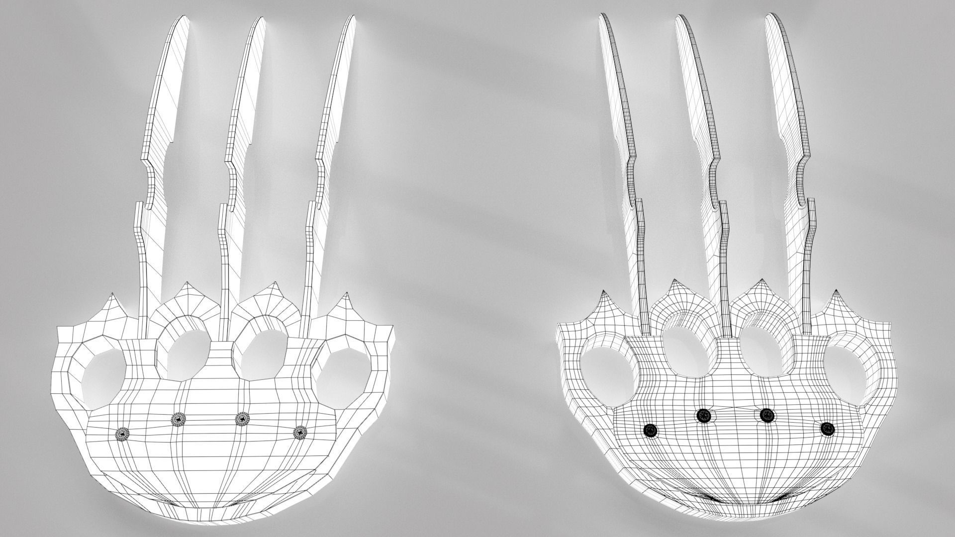 Pantera Claw Low-poly 3D model_5