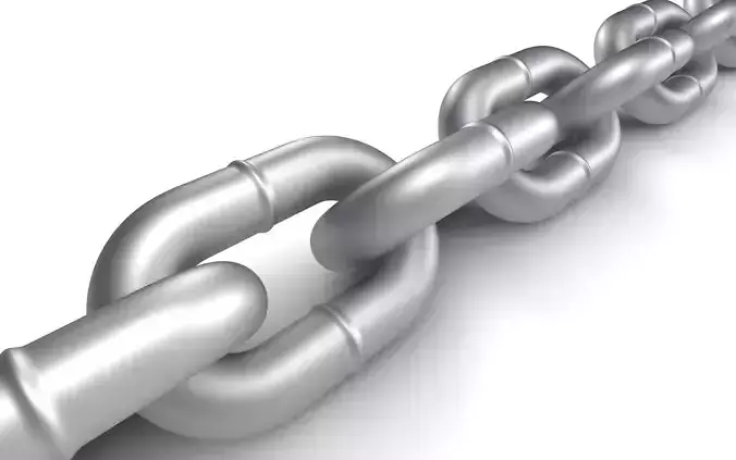 Welded chain 3D model