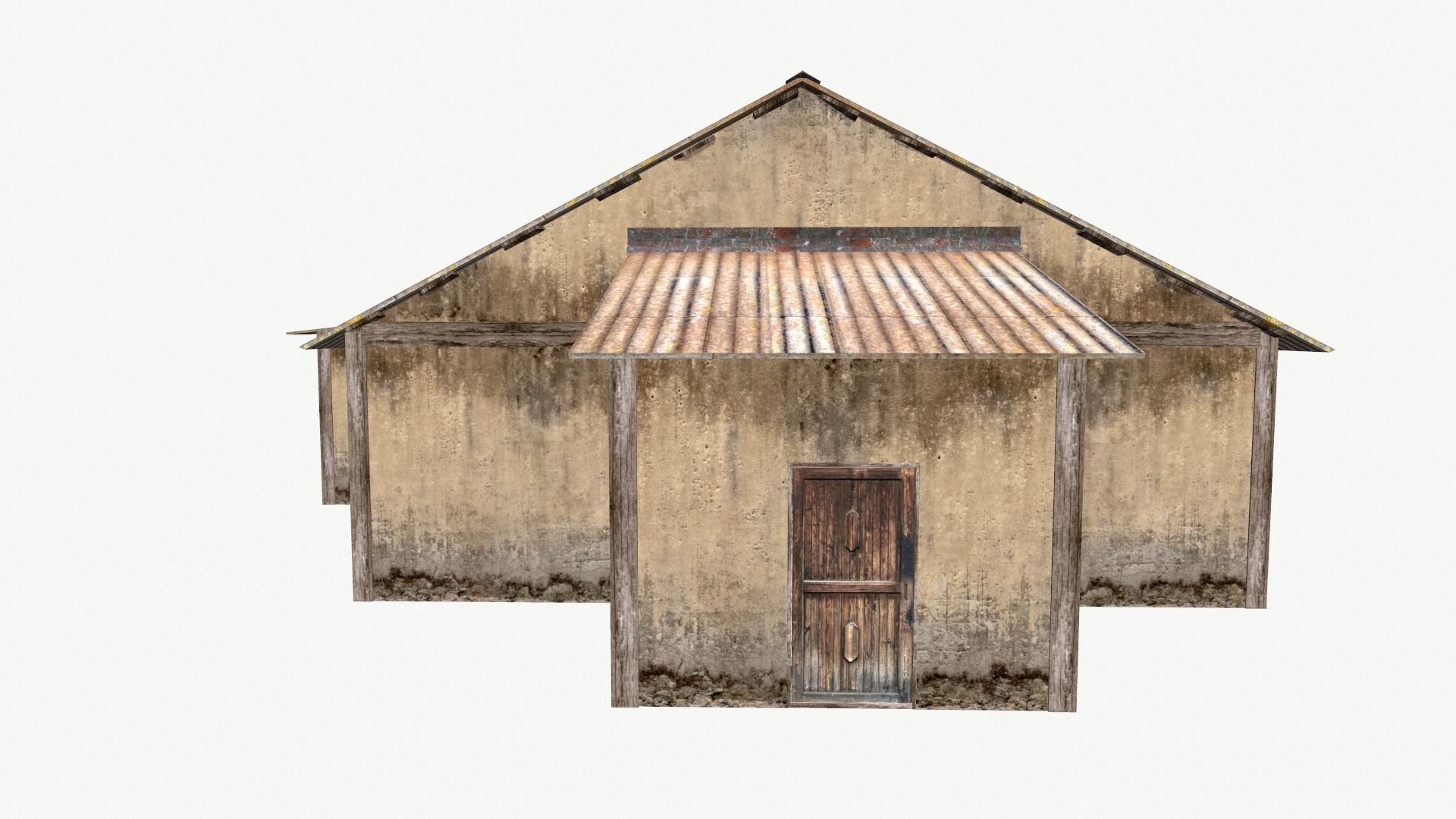 Old House 01 Low-poly 3D model_13