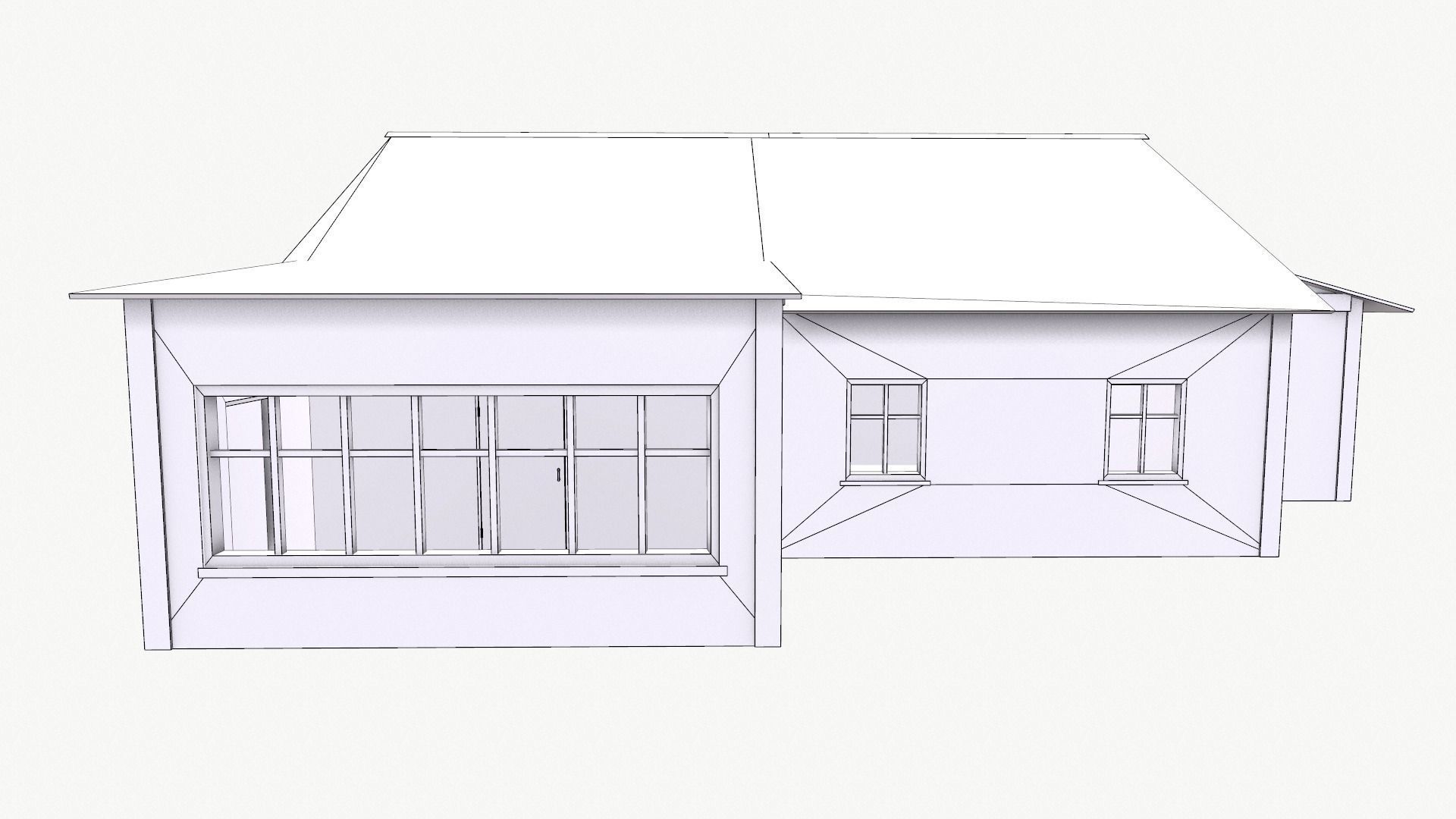 Old House 01 Low-poly 3D model_6
