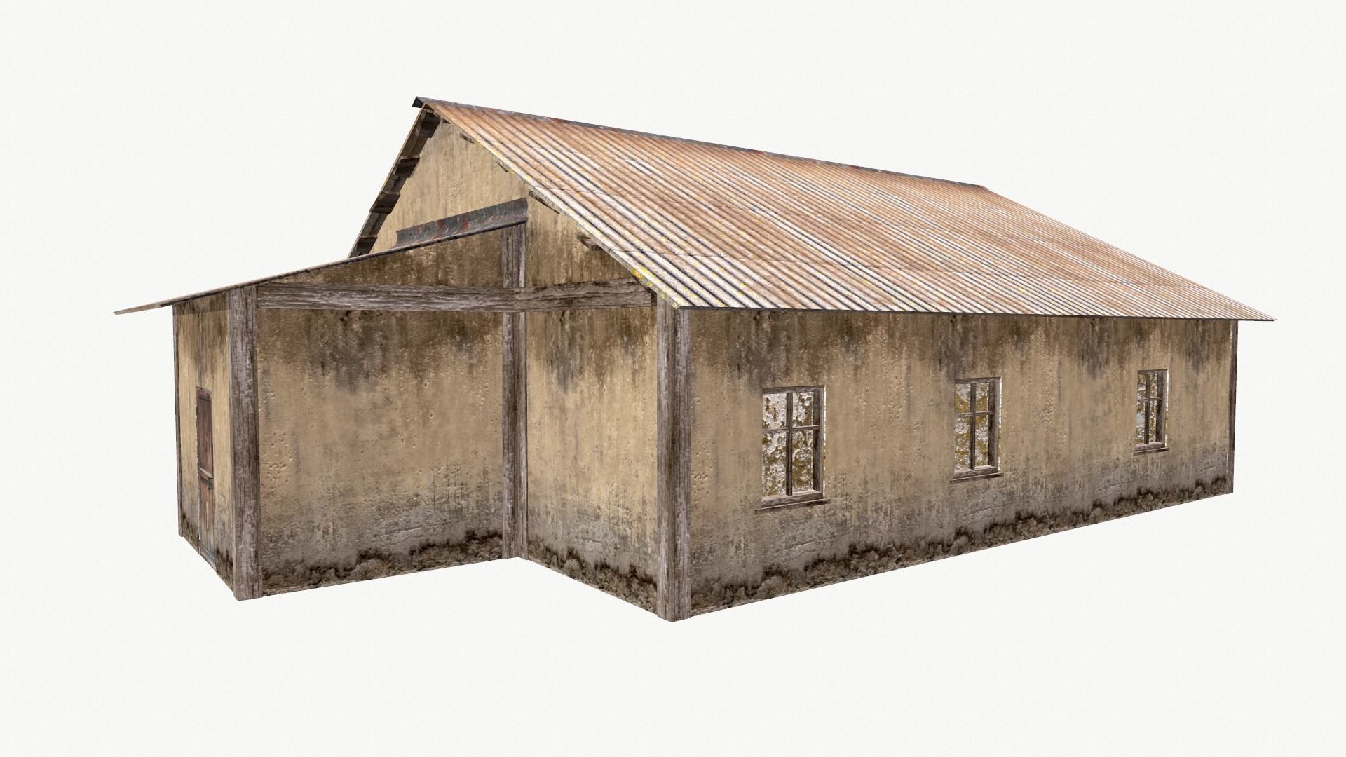 Old House 01 Low-poly 3D model_17