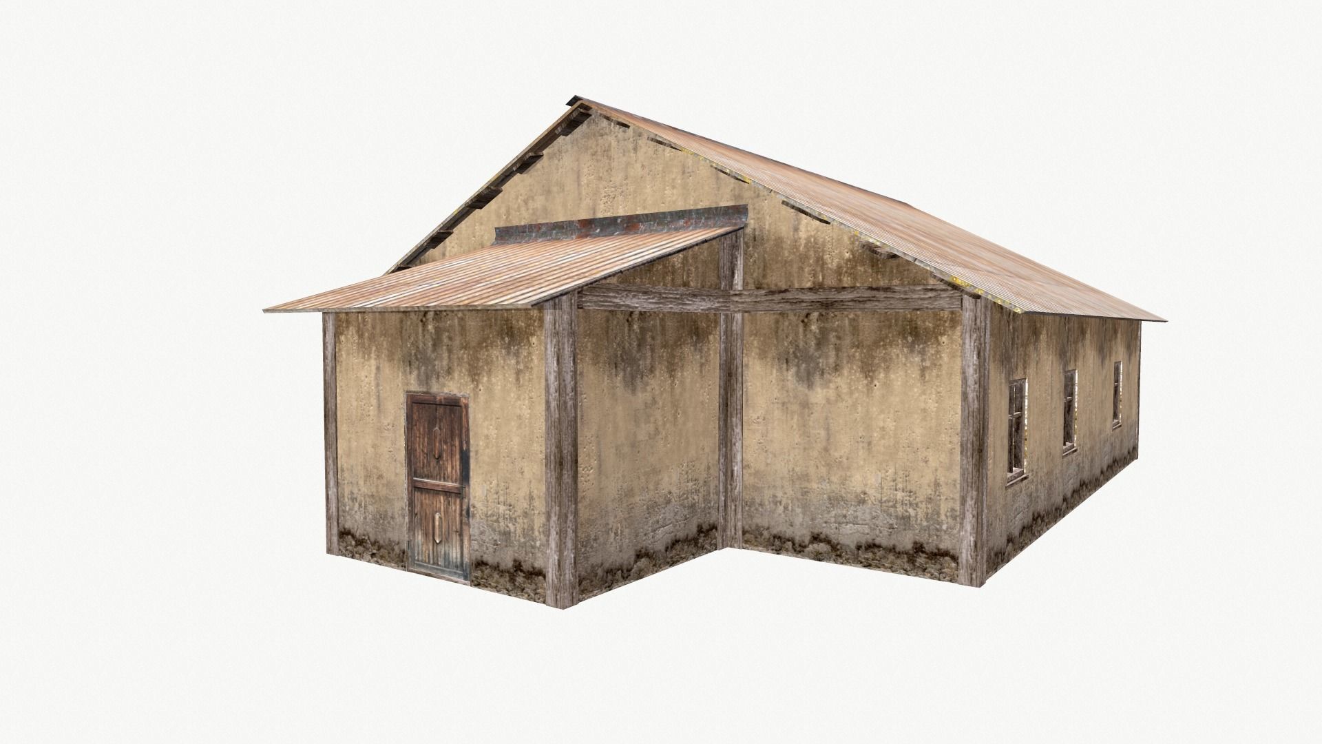 Old House 01 Low-poly 3D model_12