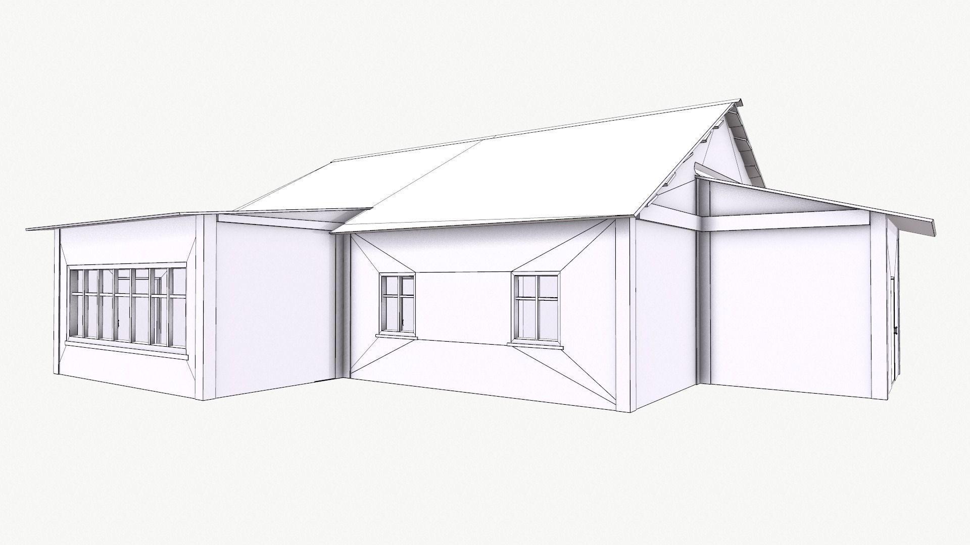 Old House 01 Low-poly 3D model_8