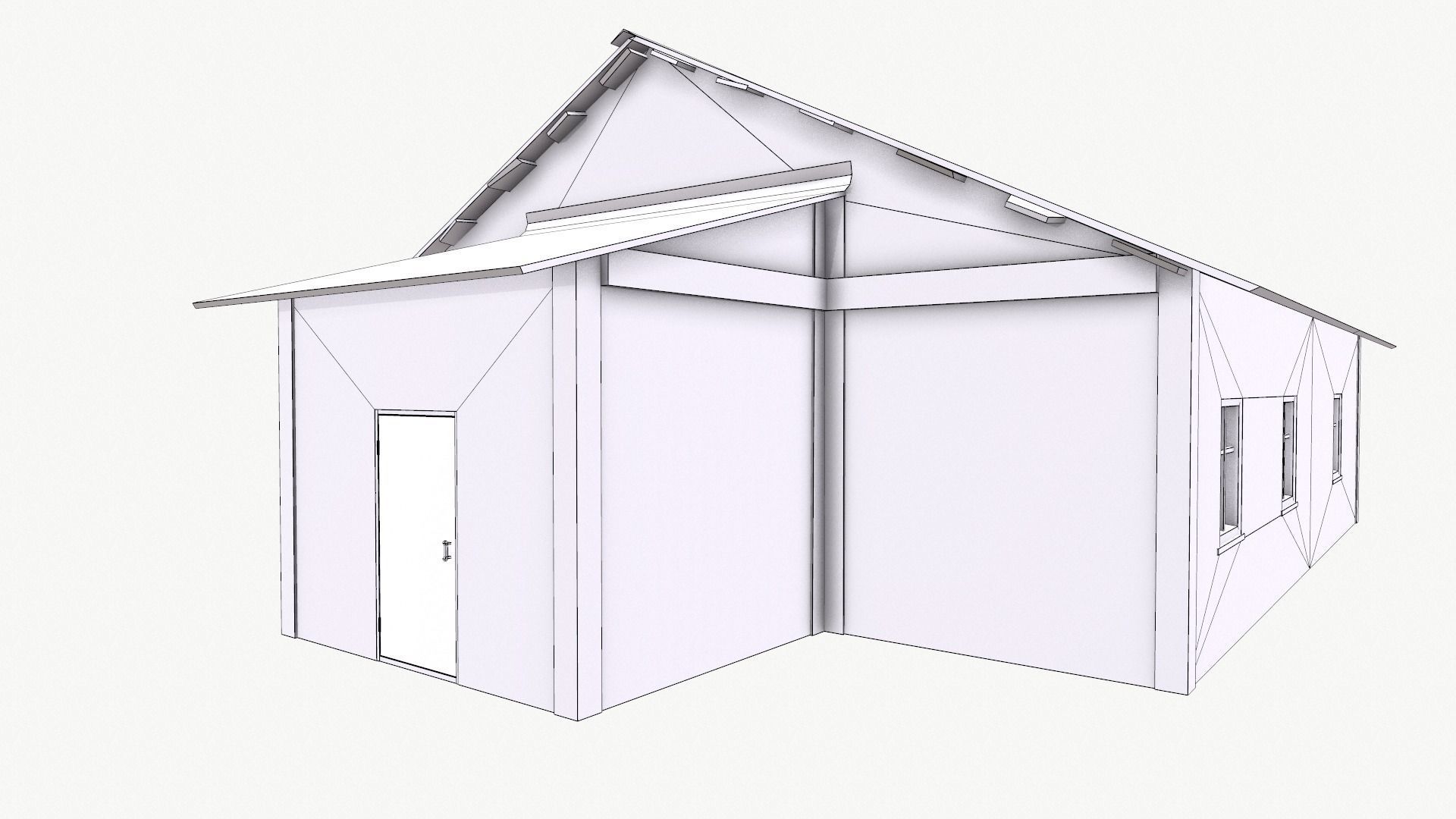 Old House 01 Low-poly 3D model_11