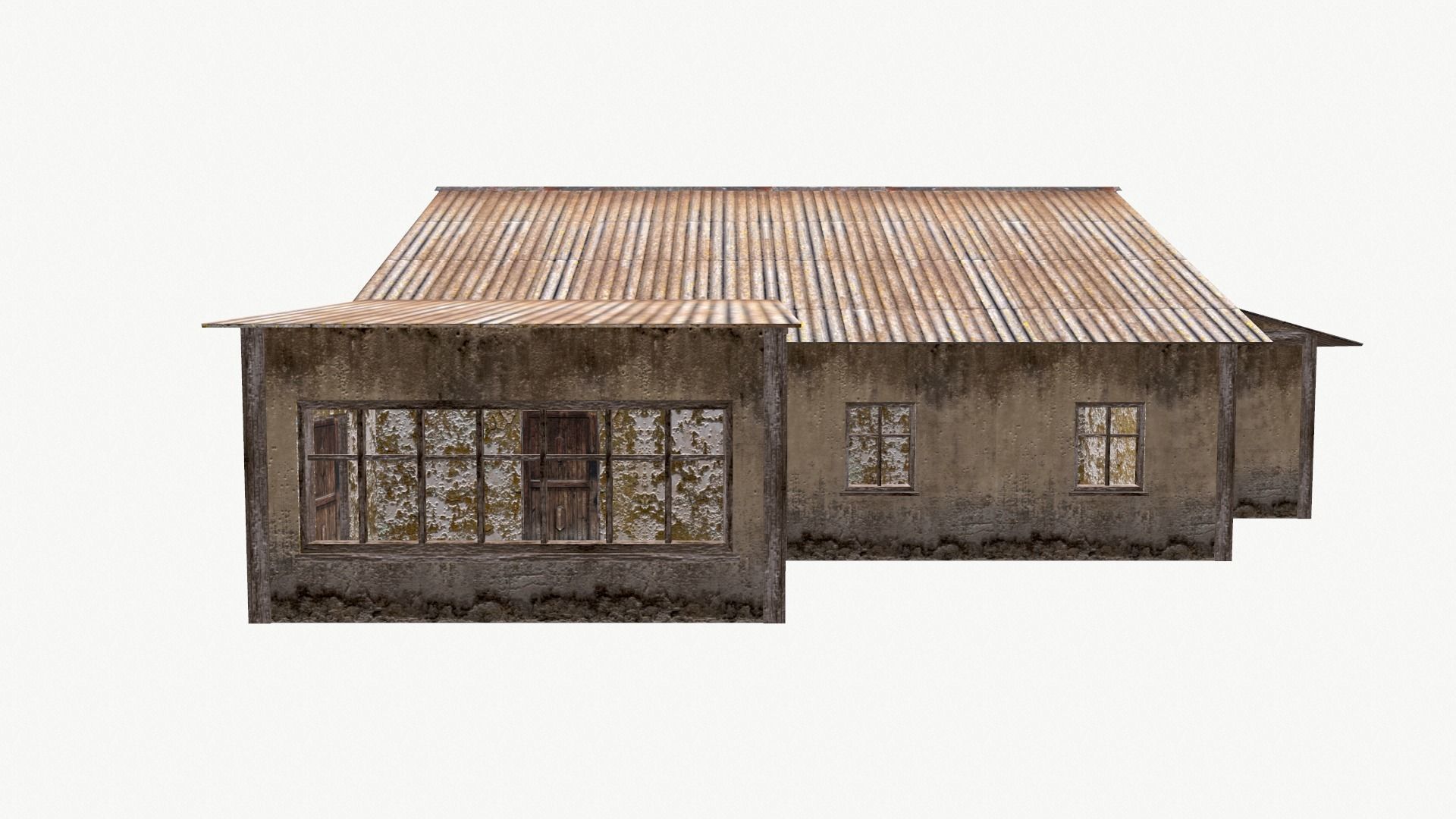 Old House 01 Low-poly 3D model_5