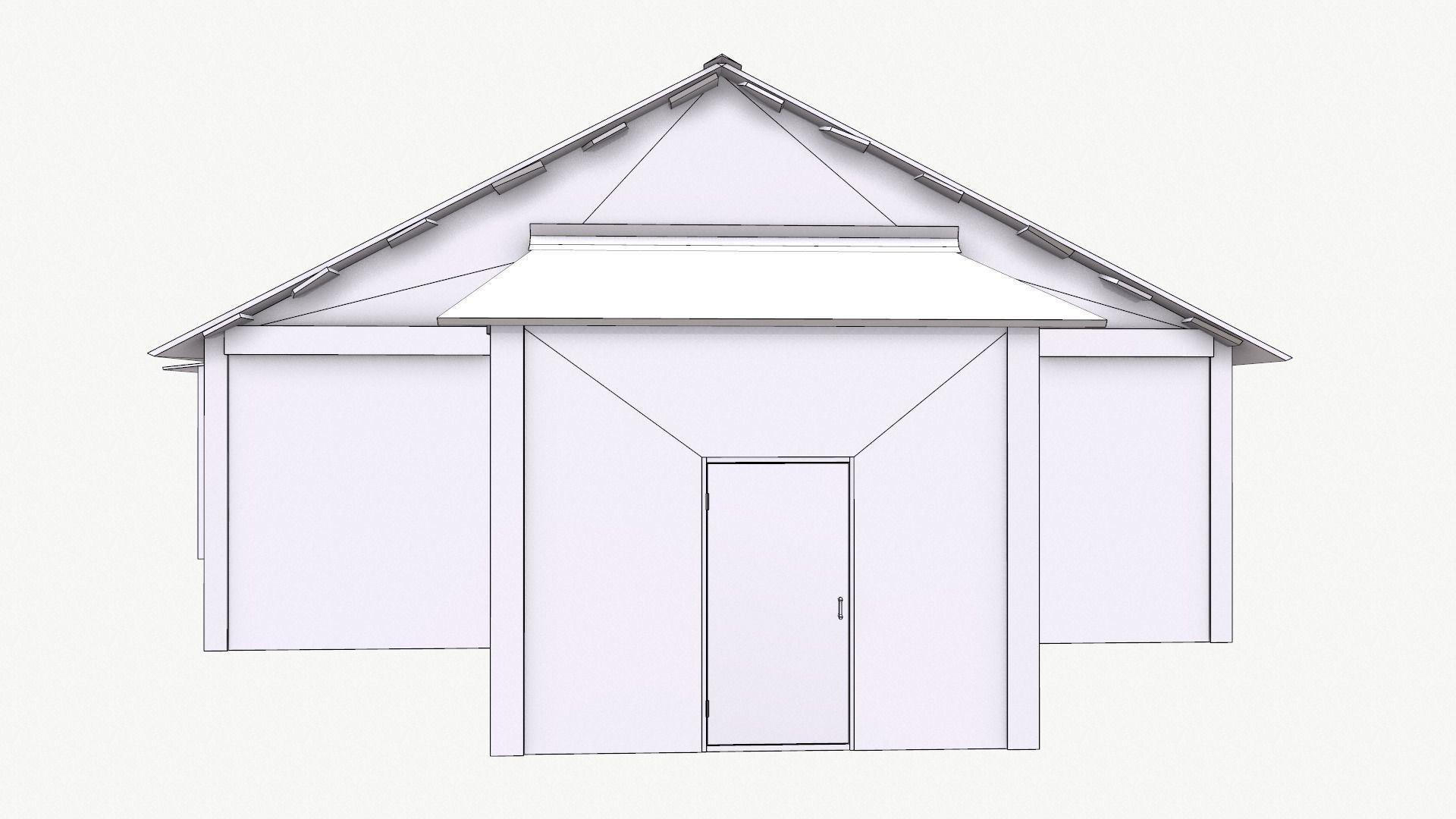 Old House 01 Low-poly 3D model_10