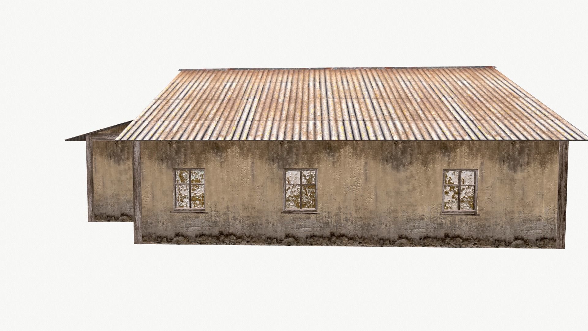 Old House 01 Low-poly 3D model_4