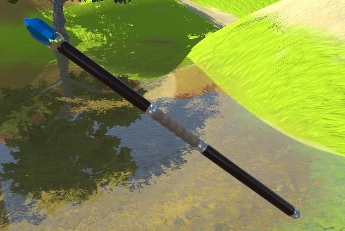 Wizard staff Free 3D model