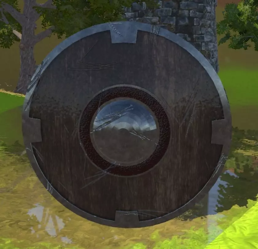 Medieval shield Free 3D model_0