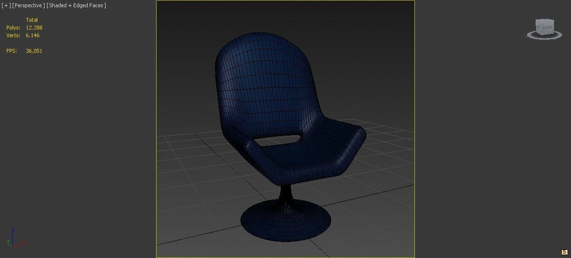 Cartoon Armchair Model 11 3D model_4