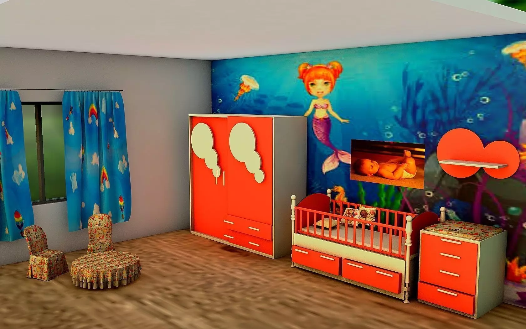Baby room 3D model