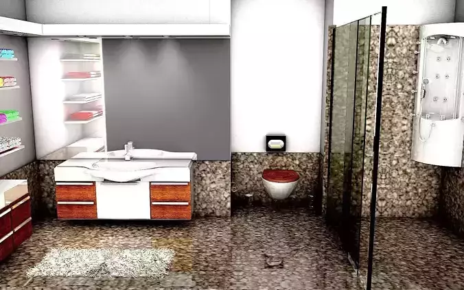 Bathroom 2 design 3D model