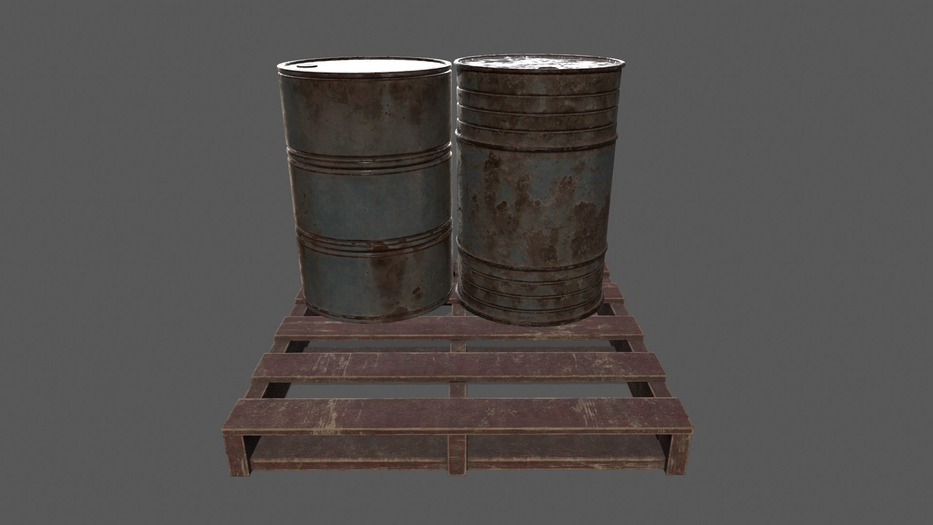 Military Material Low-poly 3D model_10