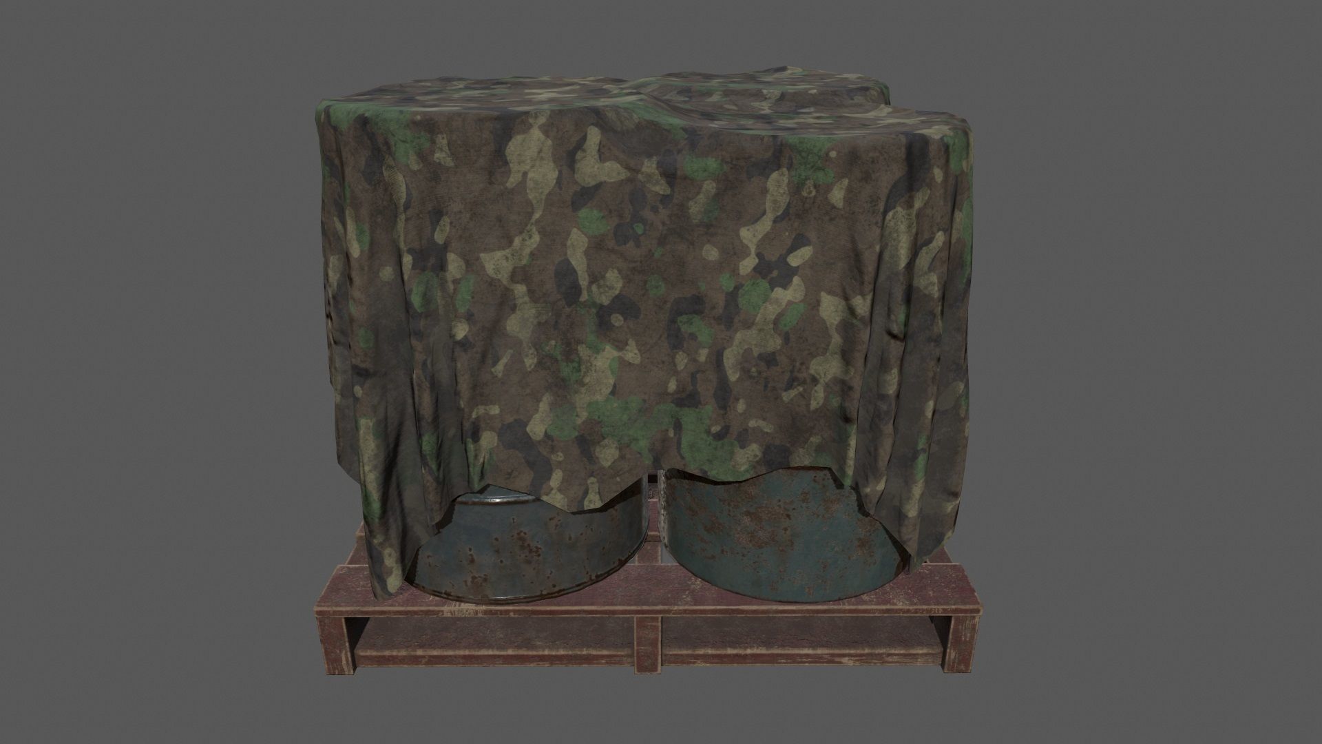 Military Material Low-poly 3D model_13