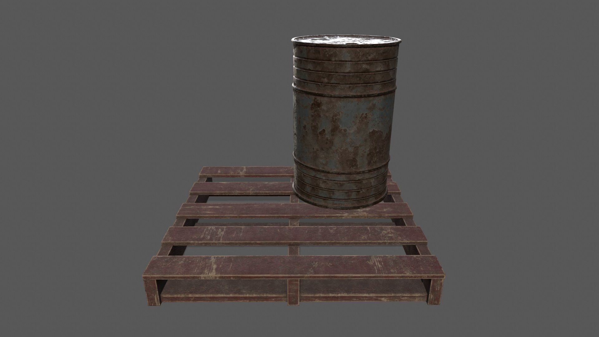 Military Material Low-poly 3D model_9