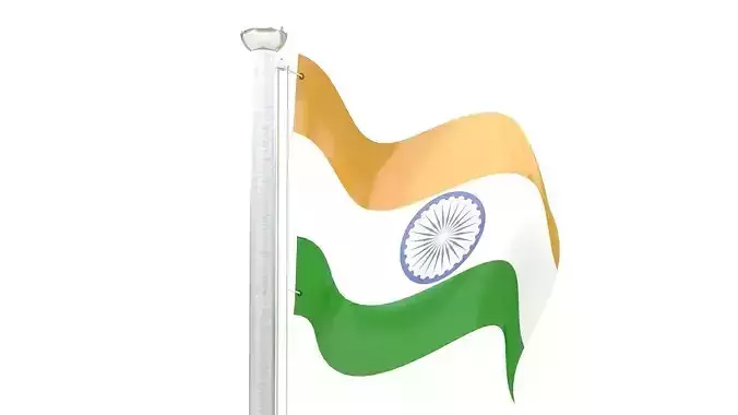 Indian Flag on a pole