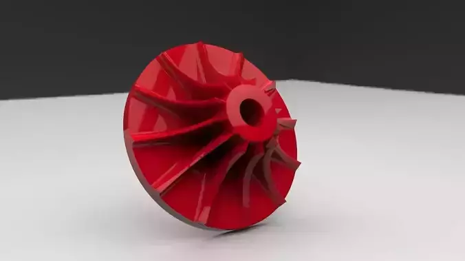 3D printable compressor wheel