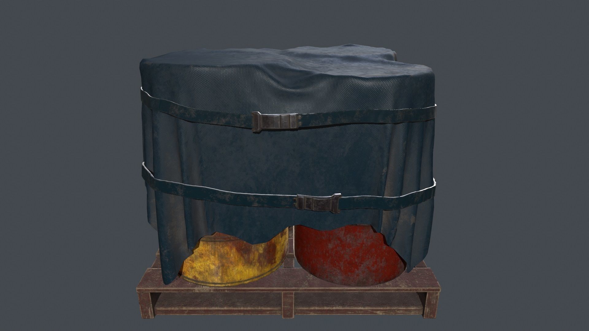 Military Material Low-poly 3D model_14