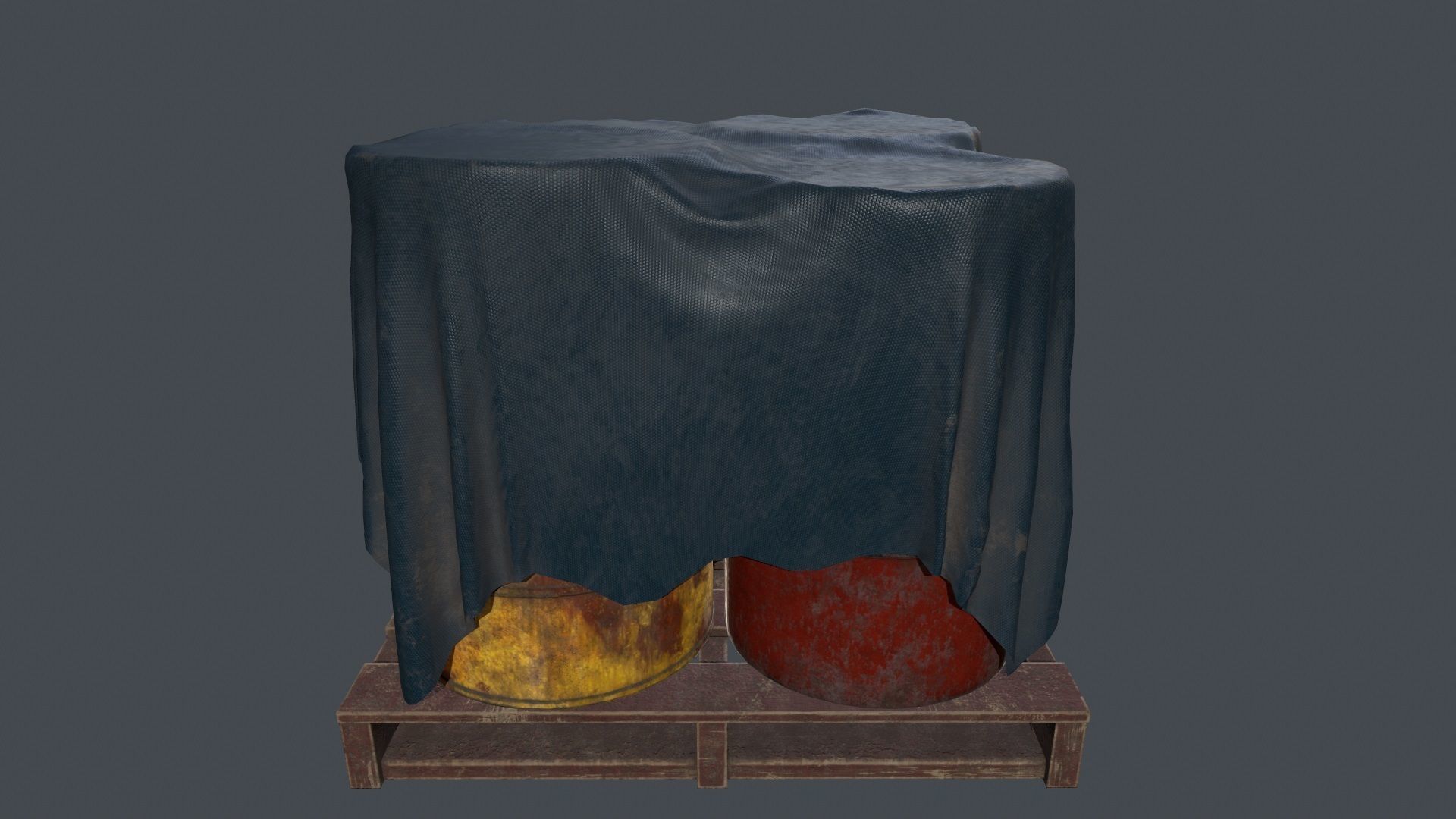 Military Material Low-poly 3D model_13