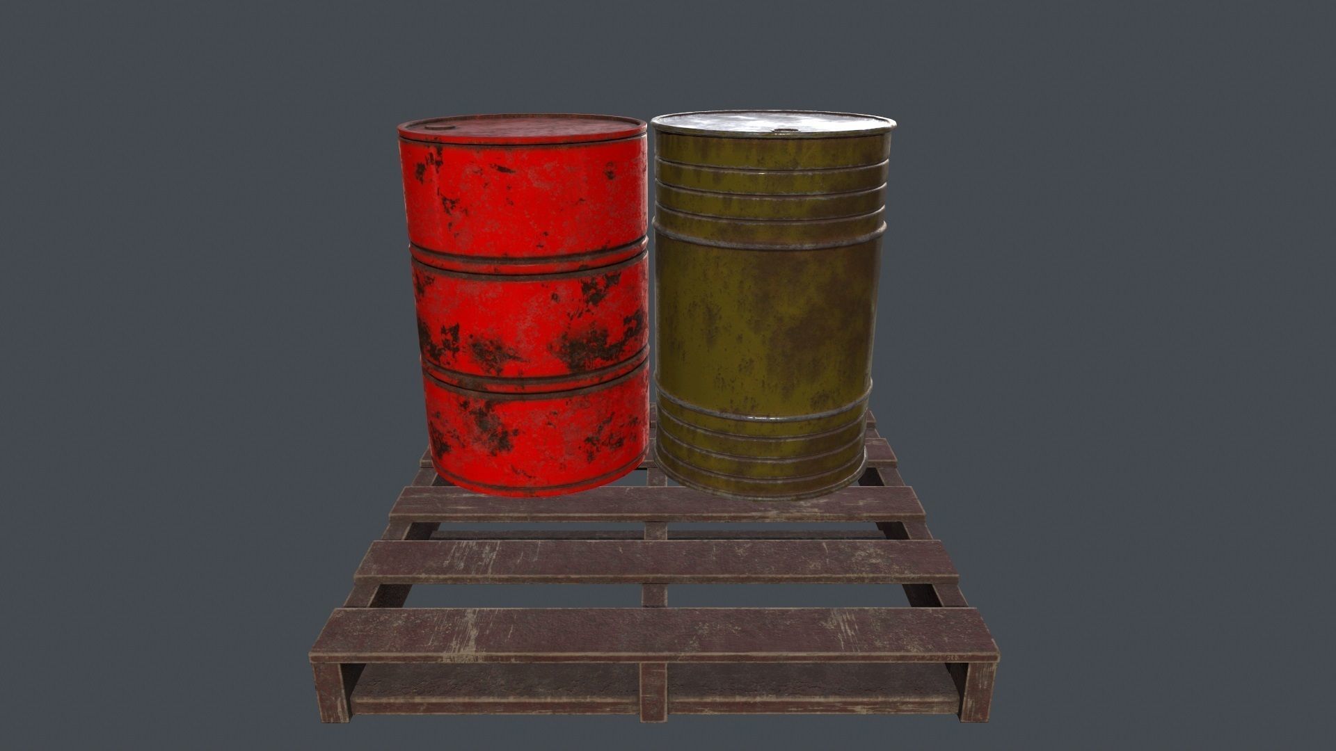 Military Material Low-poly 3D model_10