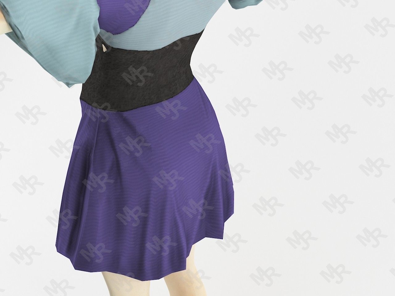 Elf Woman Animation Pack Low-poly 3D model_10