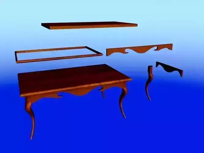 Coffee table and parts