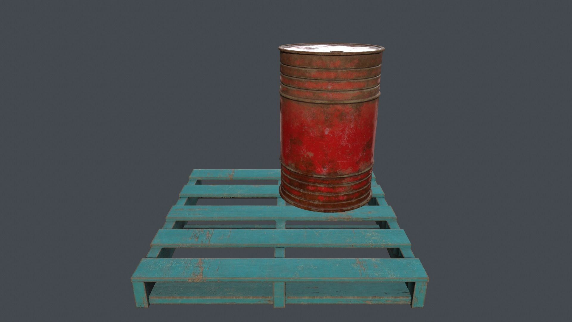 Military Material Low-poly 3D model_9