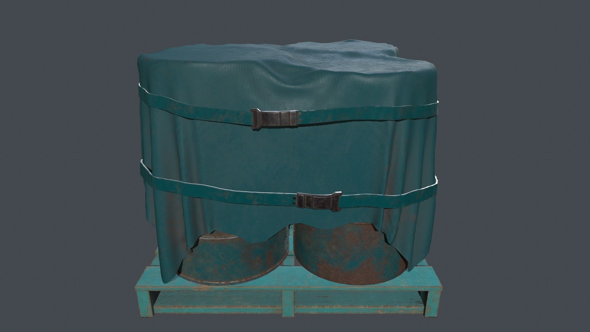 Military Material Low-poly 3D model_14