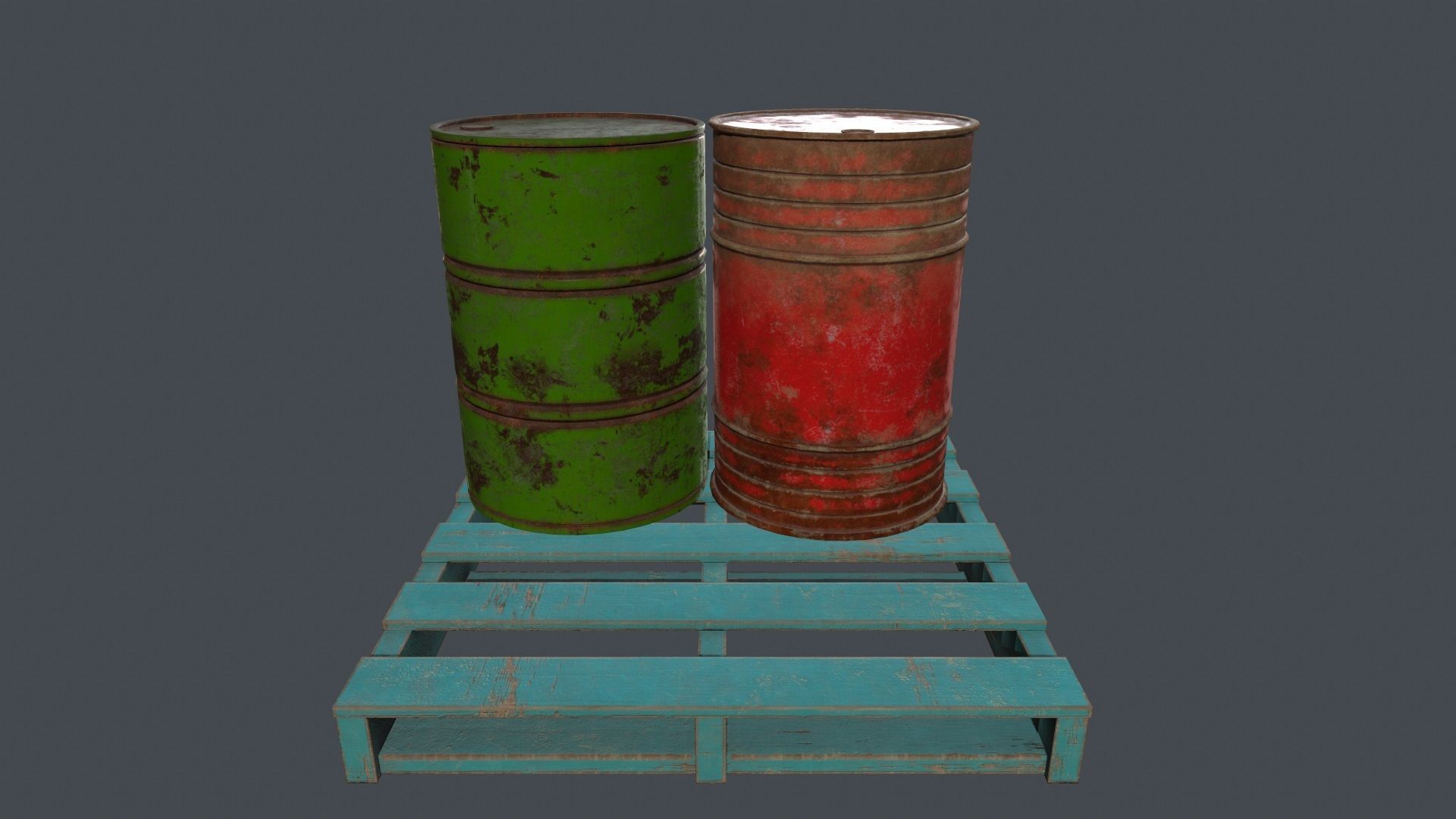 Military Material Low-poly 3D model_10