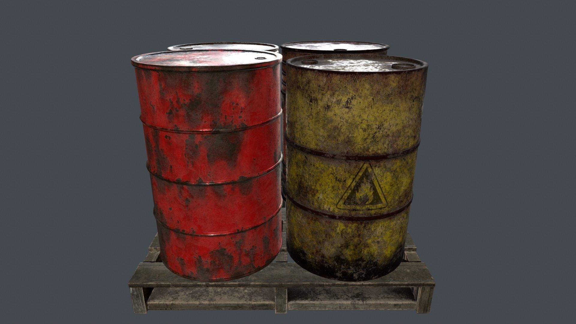 Military Material Low-poly 3D model_13