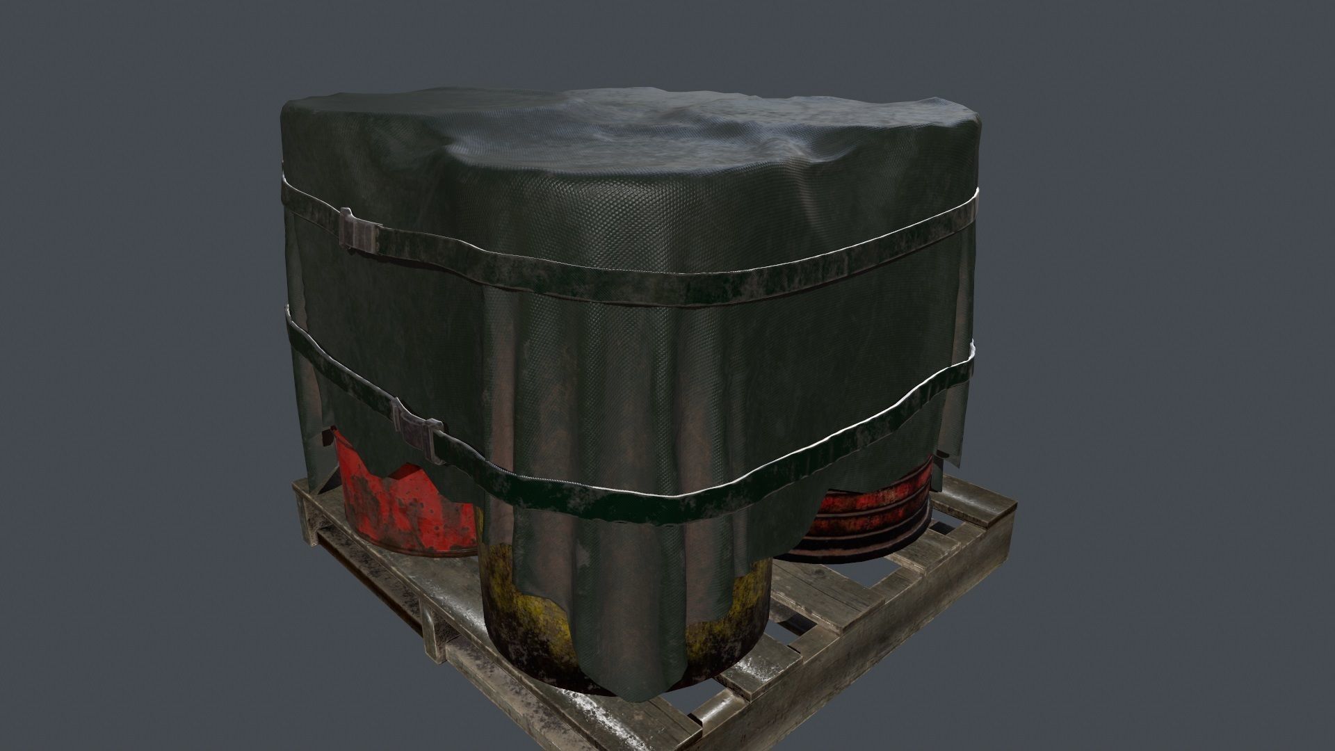 Military Material Low-poly 3D model_8