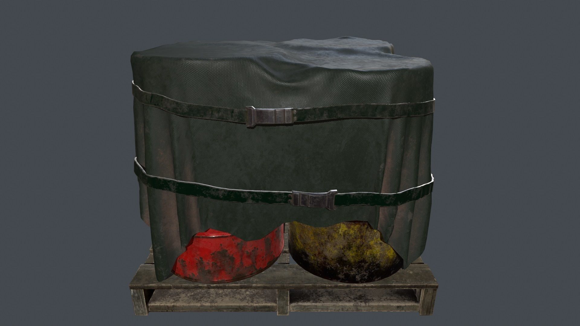 Military Material Low-poly 3D model_15