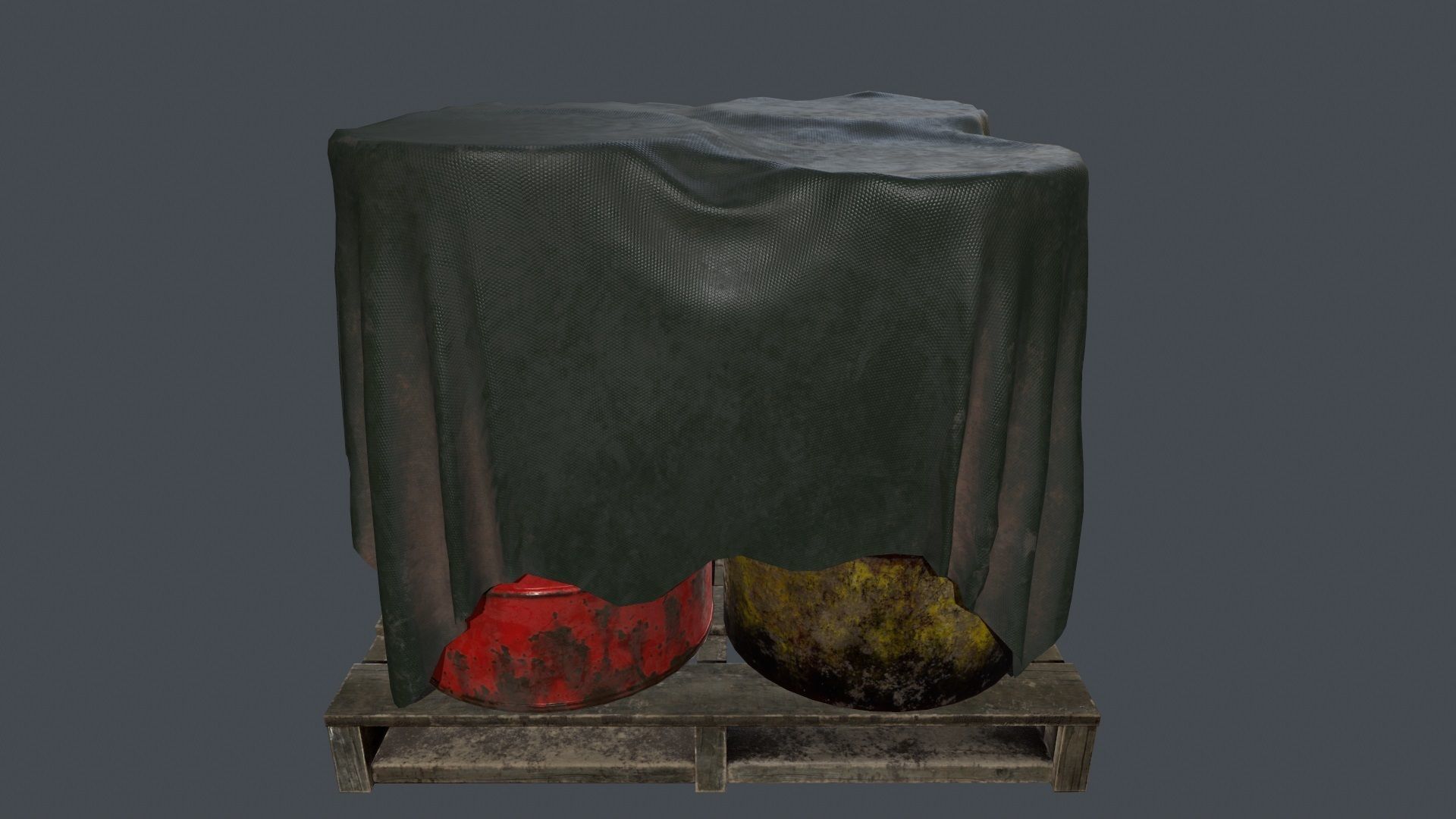 Military Material Low-poly 3D model_14