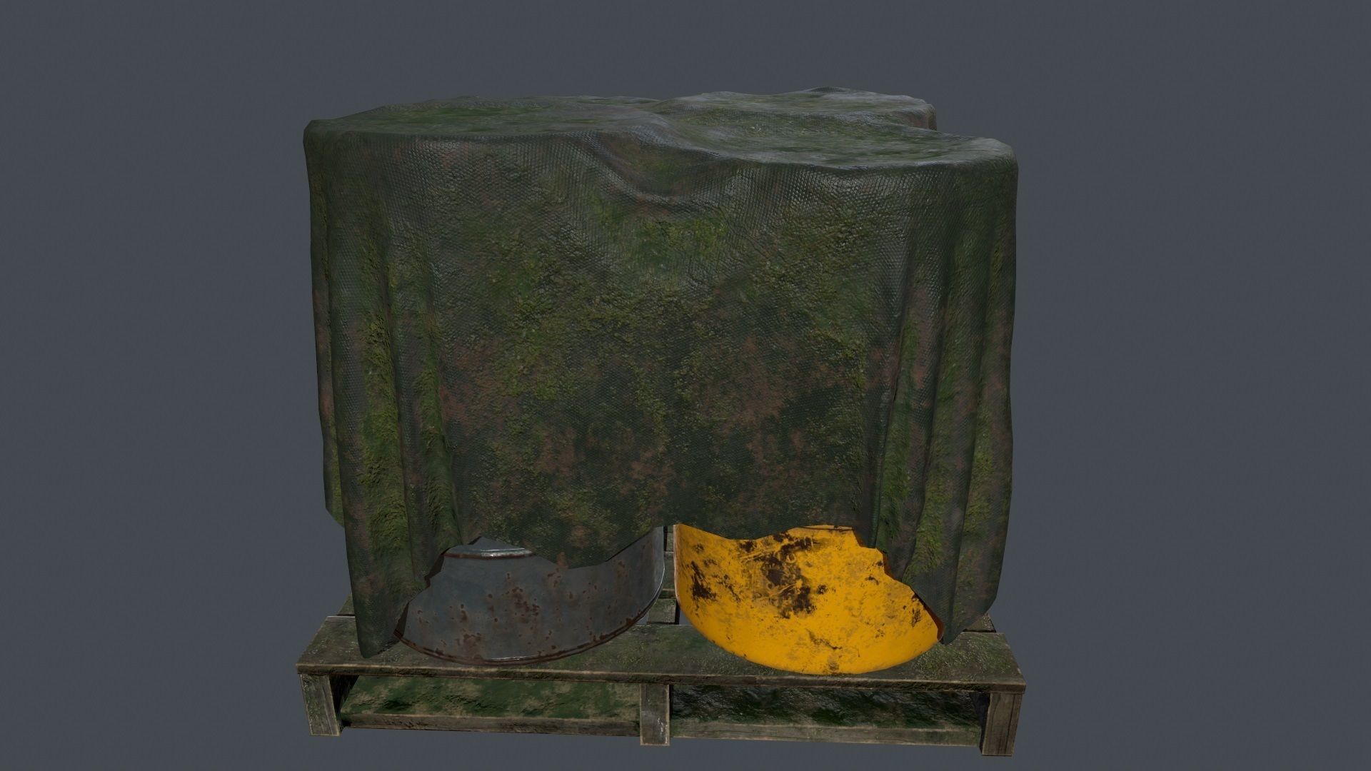 Military Material Low-poly 3D model_14